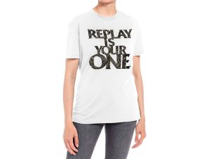 T-shirt με κοντά μανίκια Replay T-SHIRT WOMEN